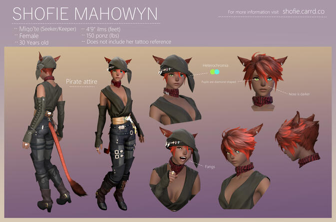 In-game ref sheet